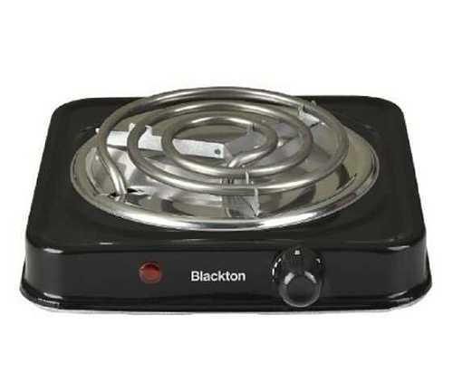 Плитка электрическая BLACKTON BT HP102B (1 конфорка / нержавеющая сталь / спираль / мощность 1000 Вт / черный)