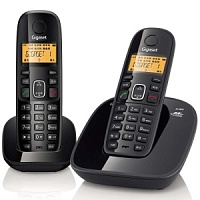 Телефон Siemens Gigaset A170 DUO RUS черный 2 трубки
