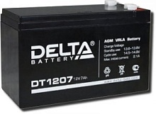 Батарея 12V/ 7,0Ah DELTA DT 1207 клеммы F1 срок службы 5 лет