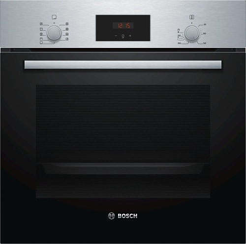 Духовой шкаф Bosch HBF114BS1 (Serie2 / 66 л / до 270 °C / Нерж. / Гриль / A)