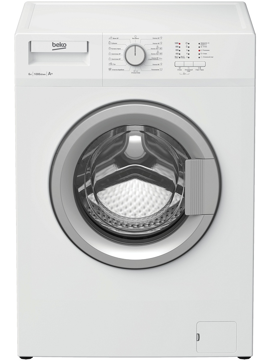 Стиральная машина Beko WDN635P1BSW (44см / 6кг / 1000об / A)