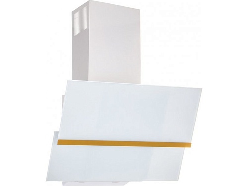 Вытяжка наклонная AKPO WK-4 Balance Gold 60 White (1100 м³/ч / 111 Вт / LED освещение 2x2 Вт / ширина - 60 см / белое стекло)