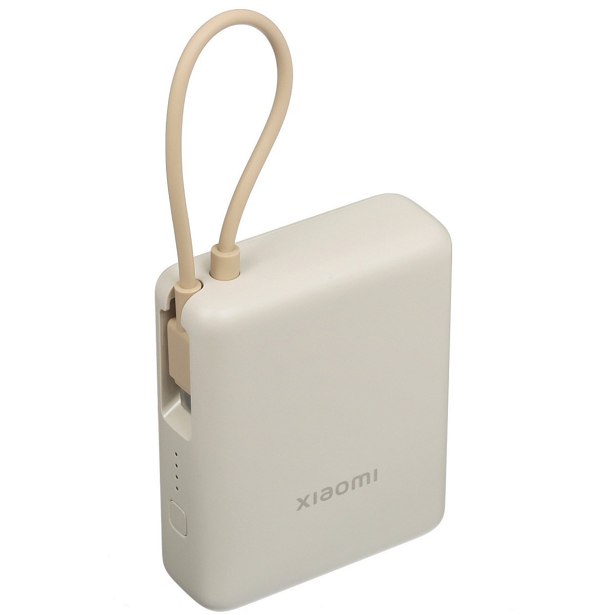 Портативная батарея Xiaomi Power Bank 33W 10000mAh, встроенный кабель, бежевая (BHR9333GL)