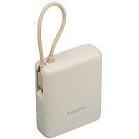 Портативная батарея Xiaomi Power Bank 33W 10000mAh, встроенный кабель, бежевая (BHR9333GL) Бежевый