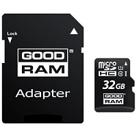 Память micro Secure Digital Card  32Gb class10 GOODRAM / с адаптером SD [M1AA-0320R11(12)]