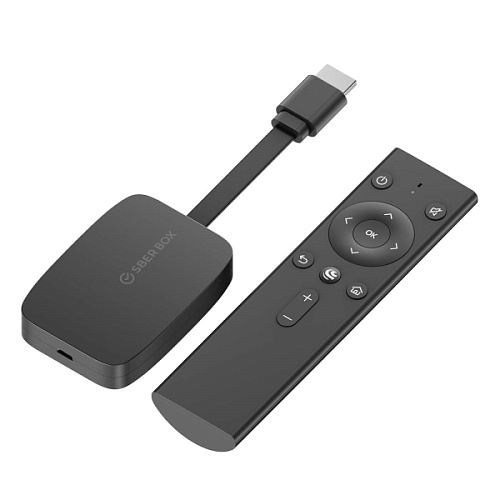 Цифровая SMART ТВ-приставка Sberbox - Салют ТВ  / 16GB / Видео 4K UHD
