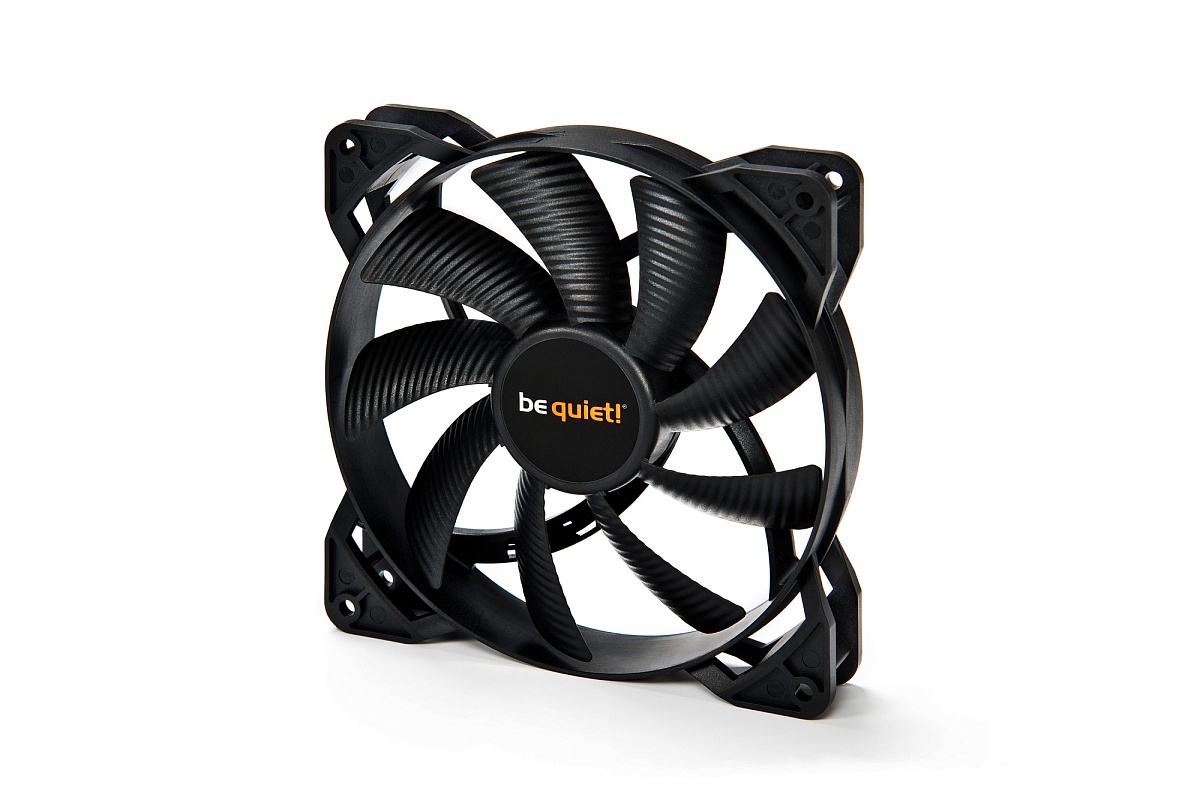 Кулер для корпуса be quiet! Pure Wings 2 140x140мм (BL040CM), 4-pin, ≤1000 RPM, ≤19.8 dB(A), PWM
