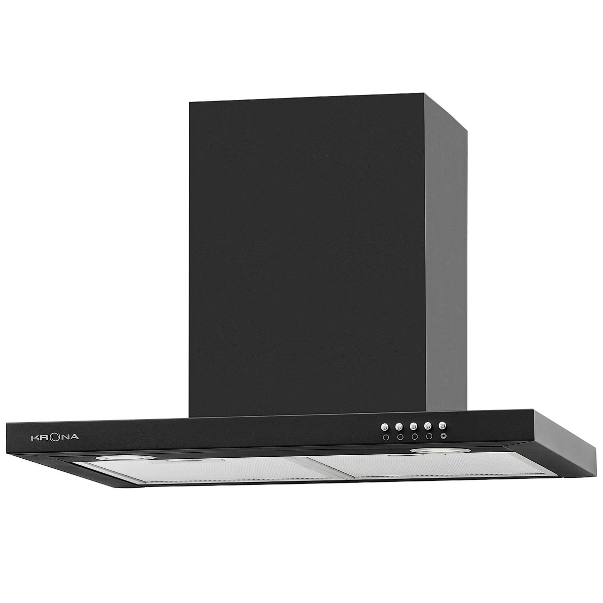 Вытяжка каминная KRONA JOANNA 600 black PB (790 м³/ч / 130 Вт / LED освещение 2x1,5 Вт / ширина - 59,7 см / чёрный / металл)