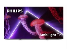 Телевизор PHILIPS 77OLED807/12 4K UHD ANDROID SMART TV Ambilight 120 Hz VRR/ Dolby Atmos, DTS 70W (2022) Серебристый