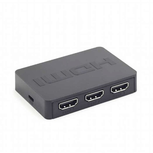 Переключатель HDMI интерфейса GEMBIRD (DSW-HDMI-34) 3 порта, HDMI 1.4, разрешение до 4K x 2K, можно использовать как 25 метровый HDMI удлиннитель