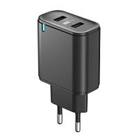 Сетевое зарядное устройство Olmio 38739 (2 USB/3.4A/Smart IC) черное