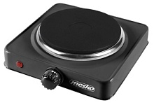 Плитка электрическая Mesko MS 6508 (1 конфорка/ чугун/ дисковый нагреватель/ мощность 1000 Вт/ черный) 