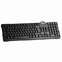 Клавиатура A4Tech KR-750, USB, русские буквы белые, 1,5м., черный
