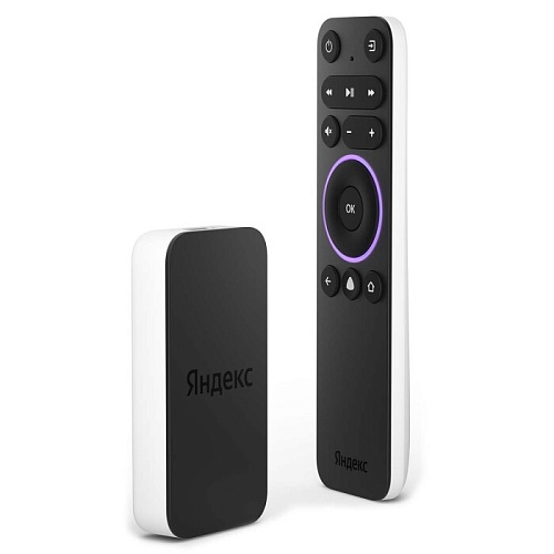 Цифровая SMART ТВ-приставка Яндекс.Модуль - Смарт.ТВ с Алисой / 8GB / Android 9.0 / Видео 4K UHD