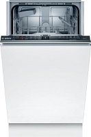 Машина посудомоечная встраиваемая 45 см Bosch SPV2IKX10E (Serie2 / 9 комплектов / 2 полки / расход воды - 9,5 л / InfoLight / Home Connect / А) Белый