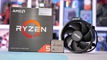 Процессор AMD AM4 Ryzen 5 5600G  3.9(4,4)GHz, 6core, 16MB,  Radeon Vega 7, with Wraith Stealth cooler 100-100000252BOX