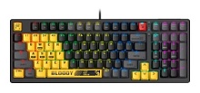 Механическая клавиатура A4Tech Bloody S98 Sports Lime желтый/серый USB