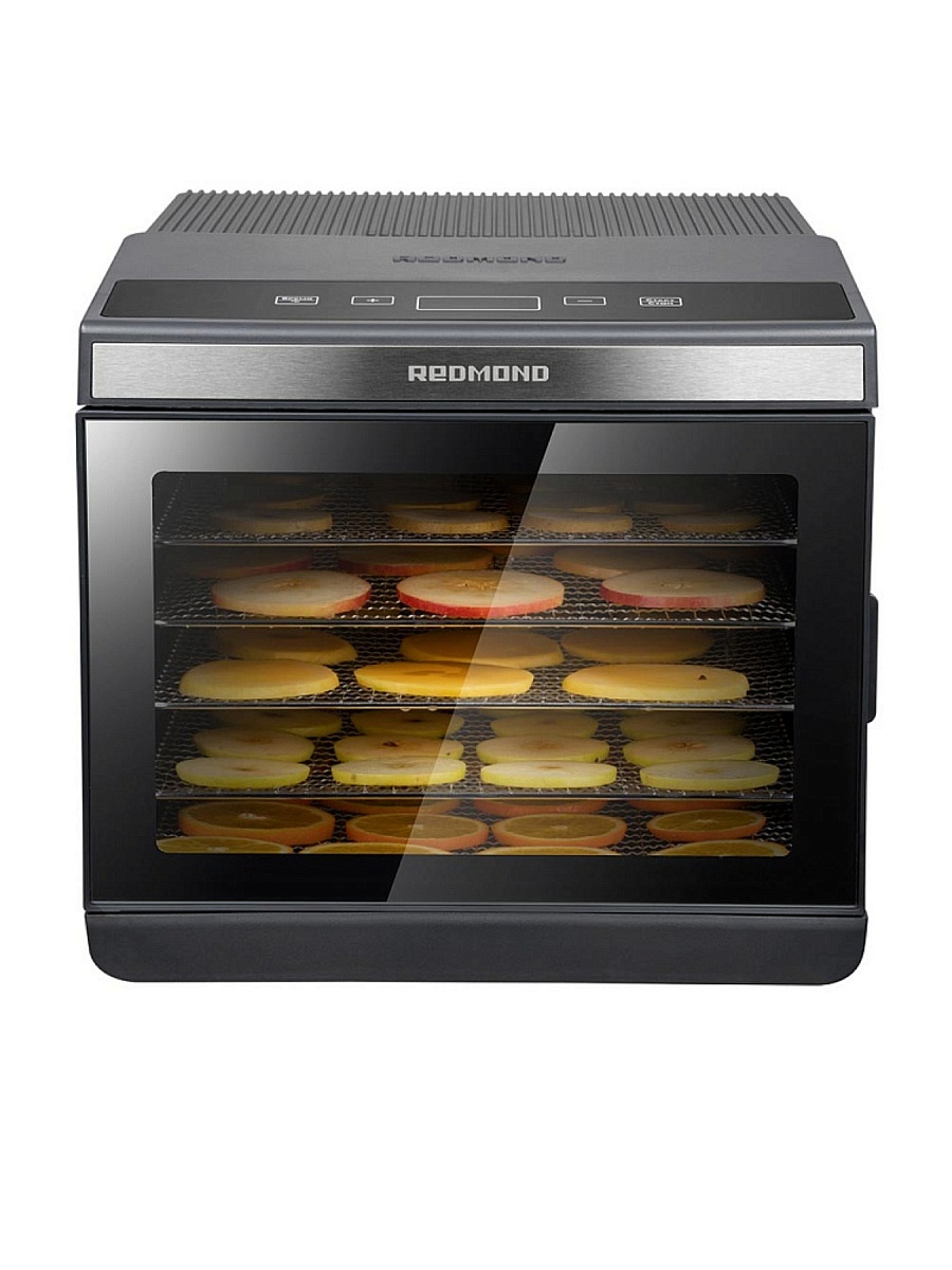 Сушилка для овощей и фруктов Redmond FD1105 (500 Вт, 35-70°C, 6 секций, регулировка температуры, дисплей, таймер)-0