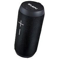 Беспроводная портативная колонка SVEN PS-210 / 12W / TWS / microSD / USB/ FM / Bluetooth / IPX6 / Батарея 1500mA*h / Чёрный / материал - пластик