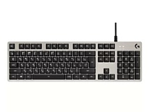 Игровая механическая клавиатура Logitech G413 Mechanical White с красной подсветкой и 1 транзитным USB портом (920-008516)