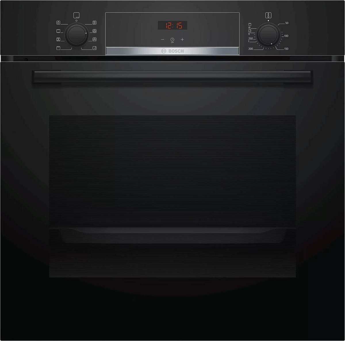 Духовой шкаф Bosch HBA553BA0 (Serie4 / 71 л / до 275 °C / Чёрное стекло / Гриль / EcoClean Direct / A)