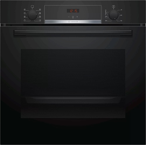 Духовой шкаф Bosch HBA553BA0 (Serie4 / 71 л / до 275 °C / Чёрное стекло / Гриль / EcoClean Direct / A)