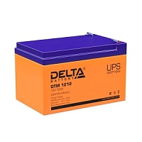 Батарея 12V/12Ah Delta DTM 1212 (12V 12Ah, клеммы F2) 