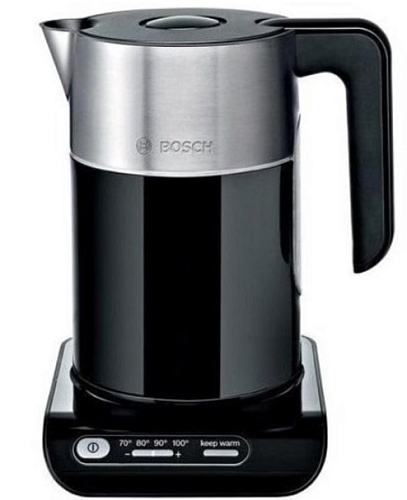 Чайник Bosch TWK8613P (2400Вт / 1,5л / металл / черный / контроль температуры)