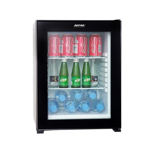 Минибар MPM MPM-35-MBV-07 (Объем - 34 л / Высота - 53 см / A+ / Прозрачная дверь / Чёрный)