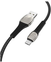 Кабель TFN micro-USB - USB, плетеный, 3A, 1 метр, черный (TFN-C-SPD-MIC1MBK)