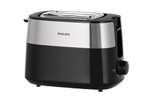 Тостер Philips HD2516/90 (830 Вт/ тостов - 2/ подогрев, размораживание, решетка для подогрева булочек, поддон для крошек/ черный)