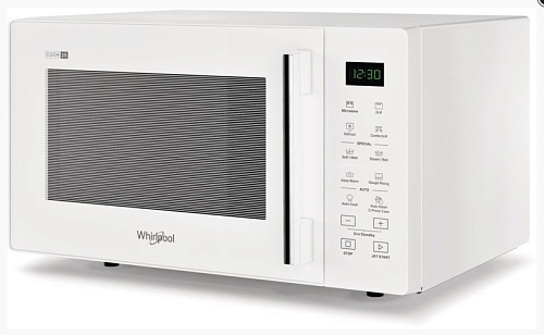 Микроволновая печь Whirlpool MWP 254 W (25 л, 900 Вт, переключатели сенсор, дисплей, гриль, белый)