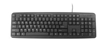 Клавиатура GEMBIRD KB-U-103, Только английские буквы, Standard keyboard, USB, black