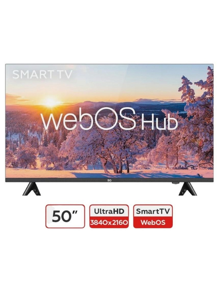 Телевизор BQ 50FS32B 4K UHD webOS SMART TV