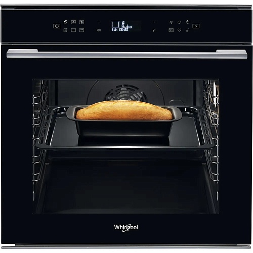 Духовой шкаф Whirlpool W7 OM4 4S1 P BL (73 л / до 250 °C / Чёрное стекло / Пиролиз / Гриль / Телескоп. напр. / SoftClose / A+)-0