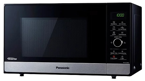Микроволновая печь Panasonic NN-SD38HSZPE (23 л, 1000 Вт, переключатели поворотный механизм, сенсор, дисплей, черный)