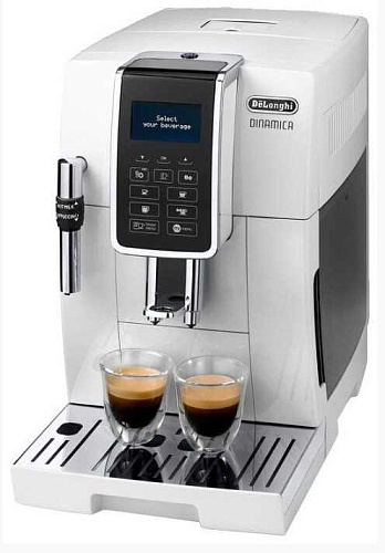 Кофемашина D ECAM350.35.W (кофе зерновой, молотый/ 1450 Вт/ 1.8 л/ капучинатор/ 4 напитка)