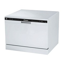 Машина посудомоечная отдельностоящая компактная Candy CDCP 8/E-07 (8 комплектов / Расход воды - 8 л / AquaStop / Белая)