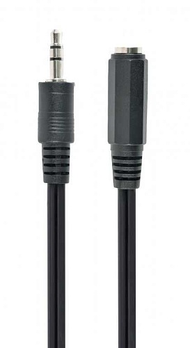 Удлинитель 3.5 mm jack (4 pin) - 3.5 mm jack (3 pin) GEMBIRD (CCA-419), вилка-розетка, длина - 0.18 метра