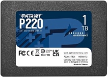 Жесткий диск SSD 1024GB Patriot  P220  R550/W500Mb/s  P220S1TB25 TBW 480TБ