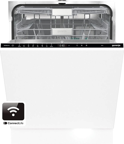 Машина посудомоечная встраиваемая 60 см Gorenje GV693C61 (Advanced / 16 комплектов / 3 полки / расход воды - 9,6 л / Wi-Fi / А+)