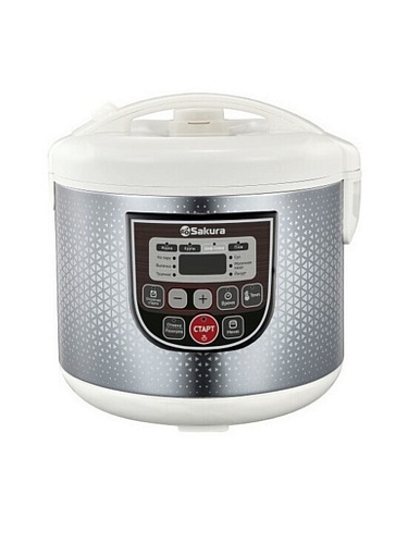 Мультиварка Sakura SA-7753W (5л / 800 Вт / 10 программ)-0