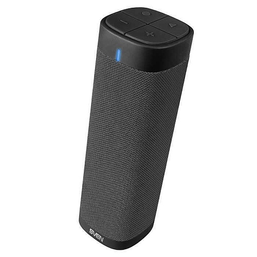 Беспроводная портативная колонка SVEN PS-115 / 10W / TWS / microSD / USB / FM / Bluetooth / Батарея 1800 mAh/ Чёрный / материал – пластик
