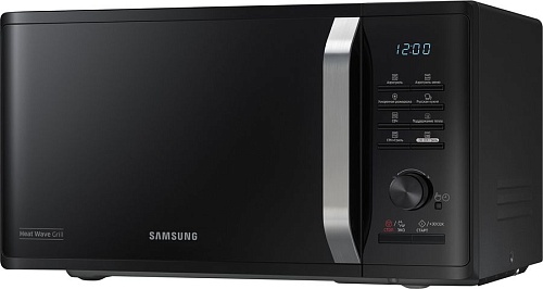 Микроволновая печь Samsung MG23K3575AK (23 л, 800 Вт, переключатели поворотный механизм, кнопки, гриль, дисплей, черный)