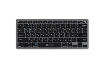 Беспроводная клавиатура Oklick 835S, USB, Bluetooth/Радиоканал, русские буквы белые, 1.м., серый/чёрный