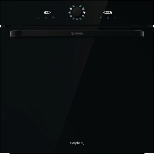 Духовой шкаф Gorenje BOS6737SYB (Simplicity 2.1 / Черный / SilverMatte / IconLED / GentleBake / AirFry / AquaClean / CompactDoor)-0