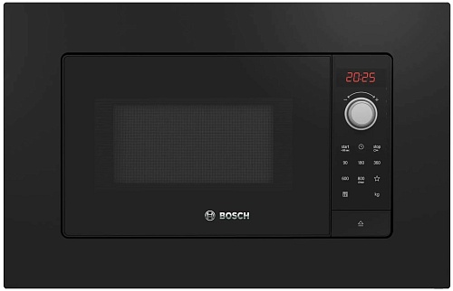 Микроволновая печь встраиваемая Bosch BEL623MB3 (Serie2 / черный / 20л / ширина - 59,5см / 800Вт)