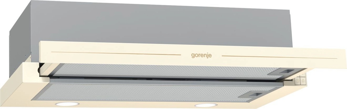 Вытяжка телескопическая Gorenje BHP62CLI (Classico / 435 м³/ч / 135 Вт / LED освещение 2x3 Вт / ширина - 60 см / Слоновая кость)