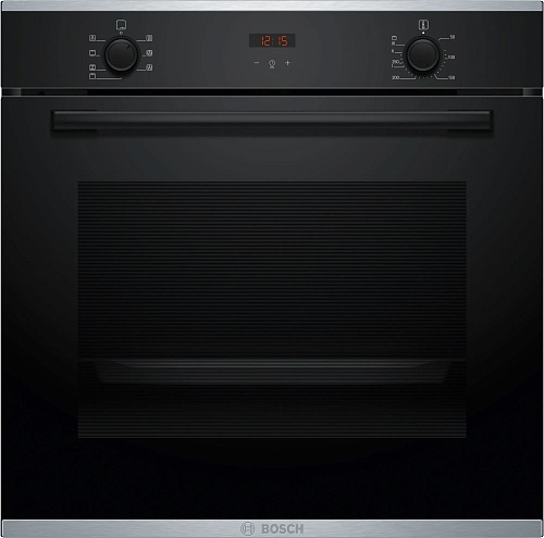 Духовой шкаф Bosch HBS233BB0 (Serie4 / 71 л / до 275 °C / Чёрное стекло / Гриль / EcoClean Direct задняя стенка / A)