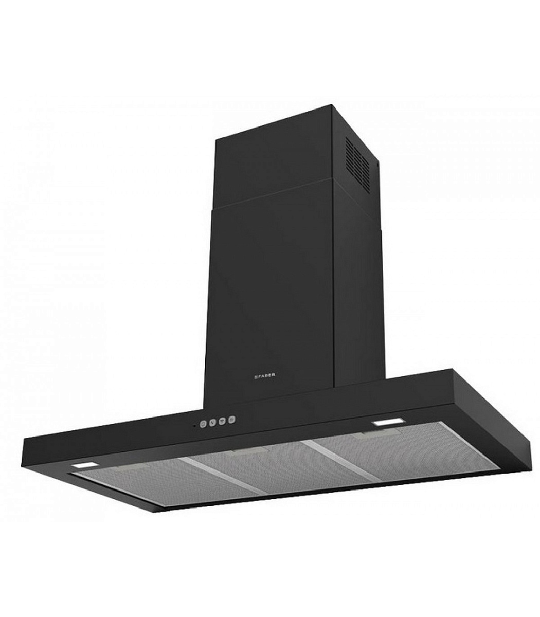 Вытяжка каминная Faber STILO COMFORT BK MATT A60 (690 м³/ч / 250 Вт / LED освещение 2 x 3 Вт / ширина - 59.8 см / Матовый чёрный)